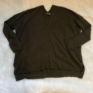 Vince Green Wool/Cashmere V Neck Sweater - size XS